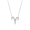 Latelita Zodiac Star Sign Pendant Necklace Silver Aries