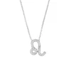 Latelita Zodiac Star Sign Pendant Necklace Silver Leo